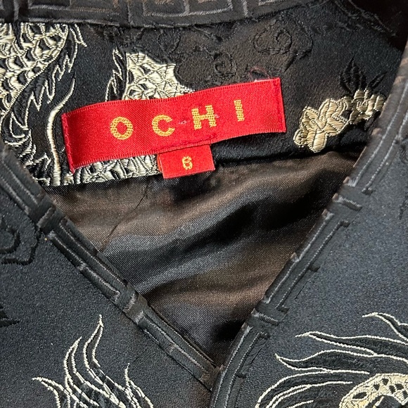 Blazer in the Chinese style embroidered with dragons size 8 Brand OCHI - Picture 7 of 8